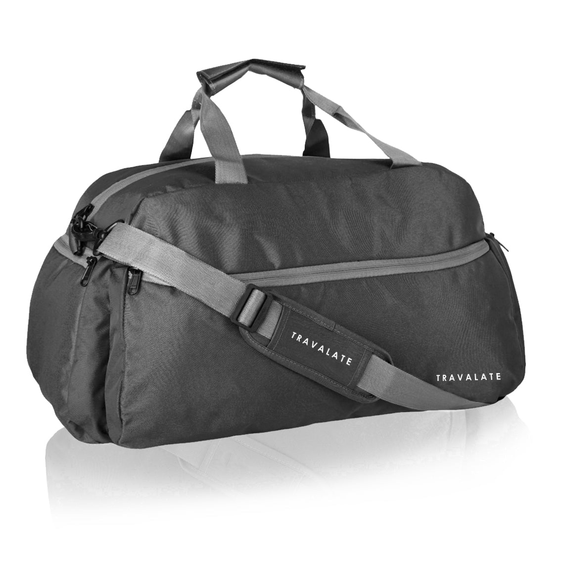 Travalate 45 Litre Black Polyester Ultra Light Waterproof Travel Duffle