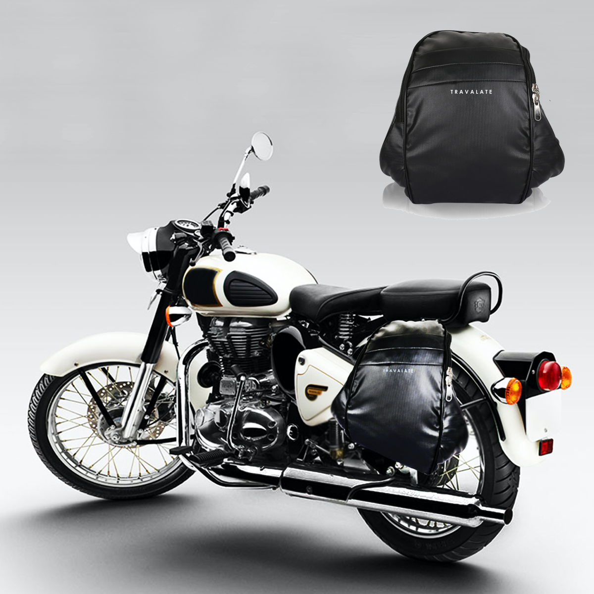 Motorcycle Saddle Bag | Black