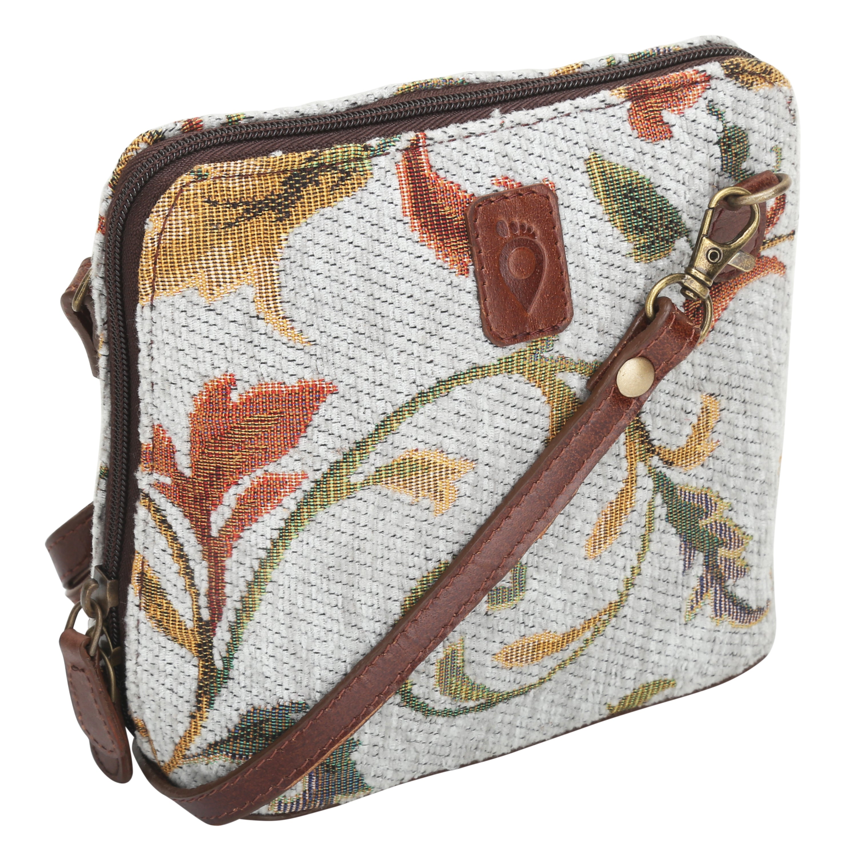 Woven Patterned Sling Bag | Multicolour