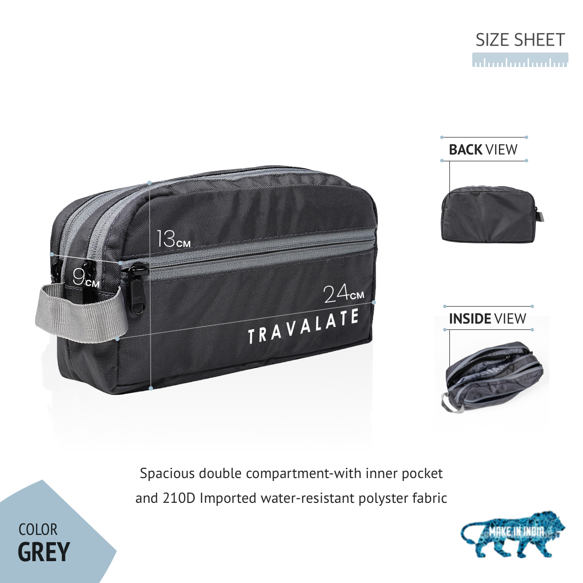 Ultimate On-The-Go Toiletry Kit | Grey
