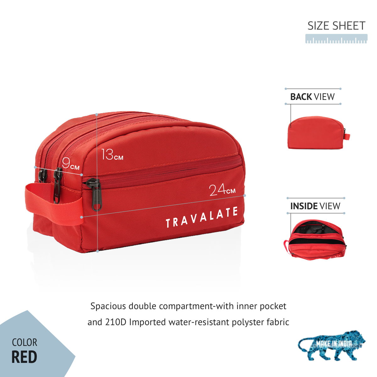 Multi-utility Toiletry Kit | Red