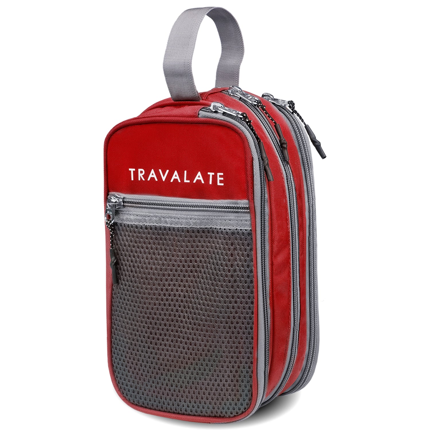 Multi-Pocket Travel Toiletry Bag | Red