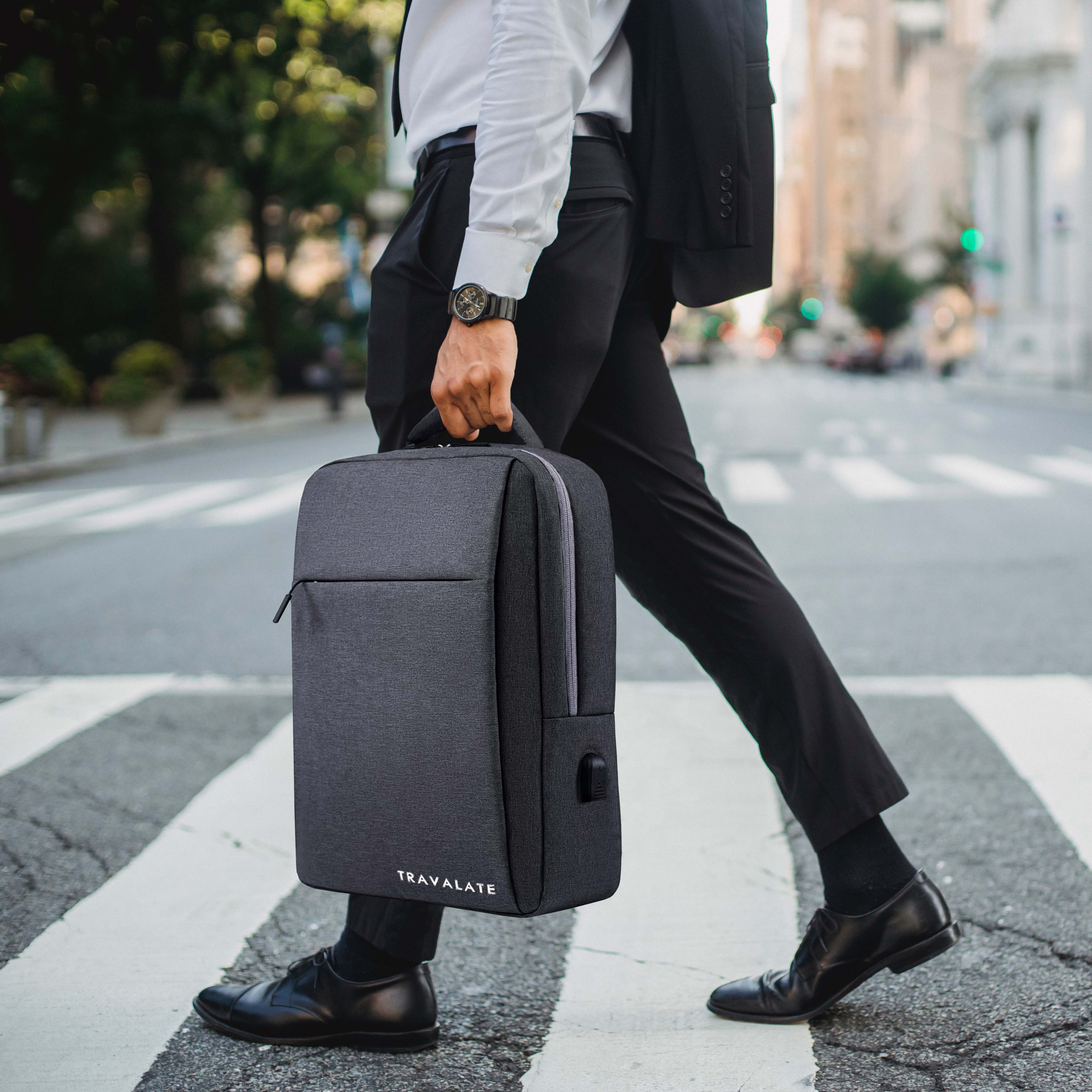 Laptop Backpack with Charging USB port | Dark Gray