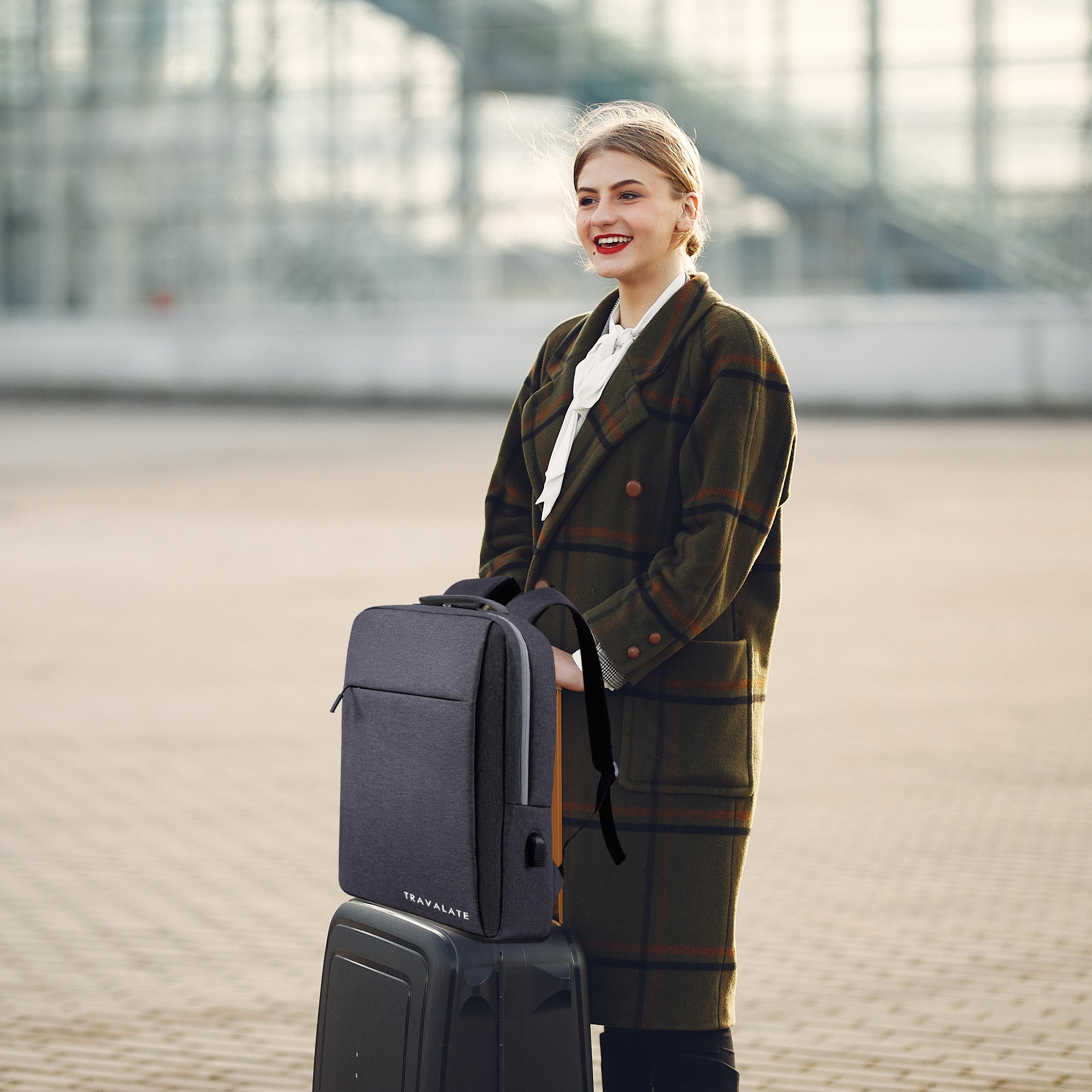 Laptop Backpack with Charging USB port | Dark Gray