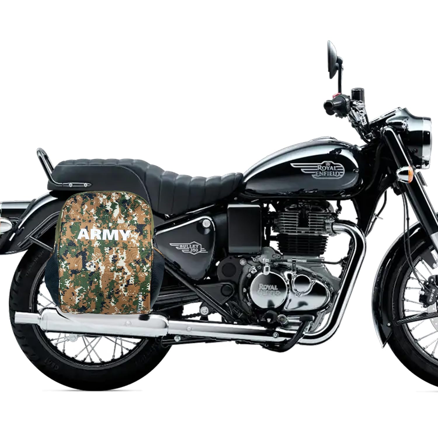 Motorcycle Saddle Bag | Military Green