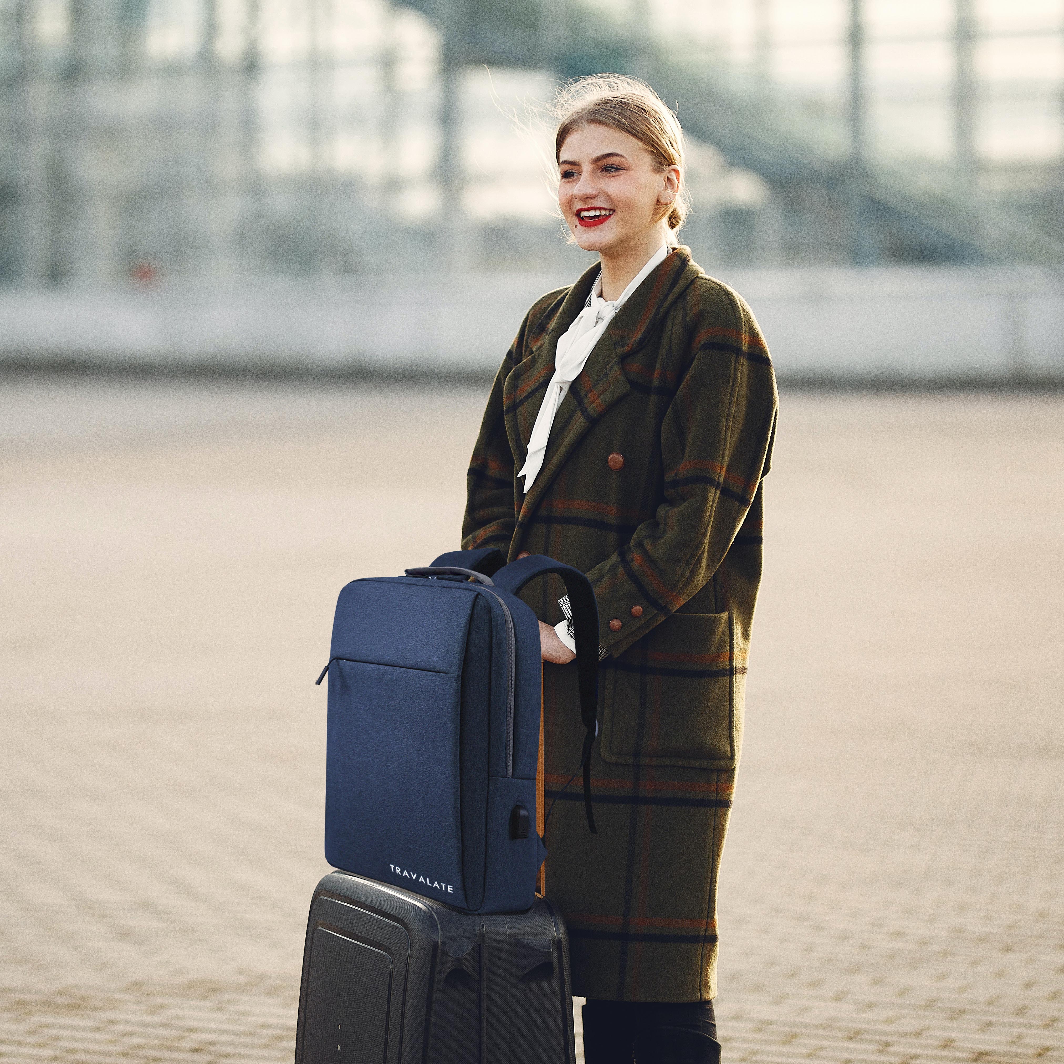 Laptop Backpack with Charging USB port | Navy Blue