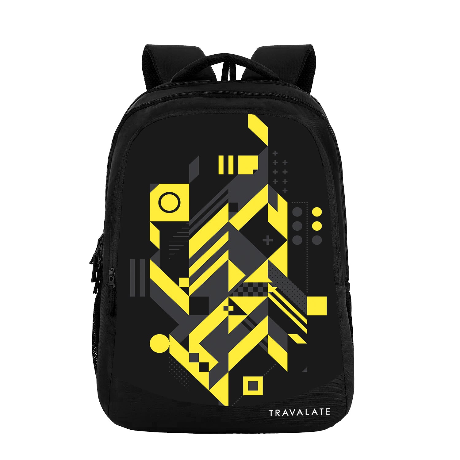 Printed Laptop Backpack | Yellow
