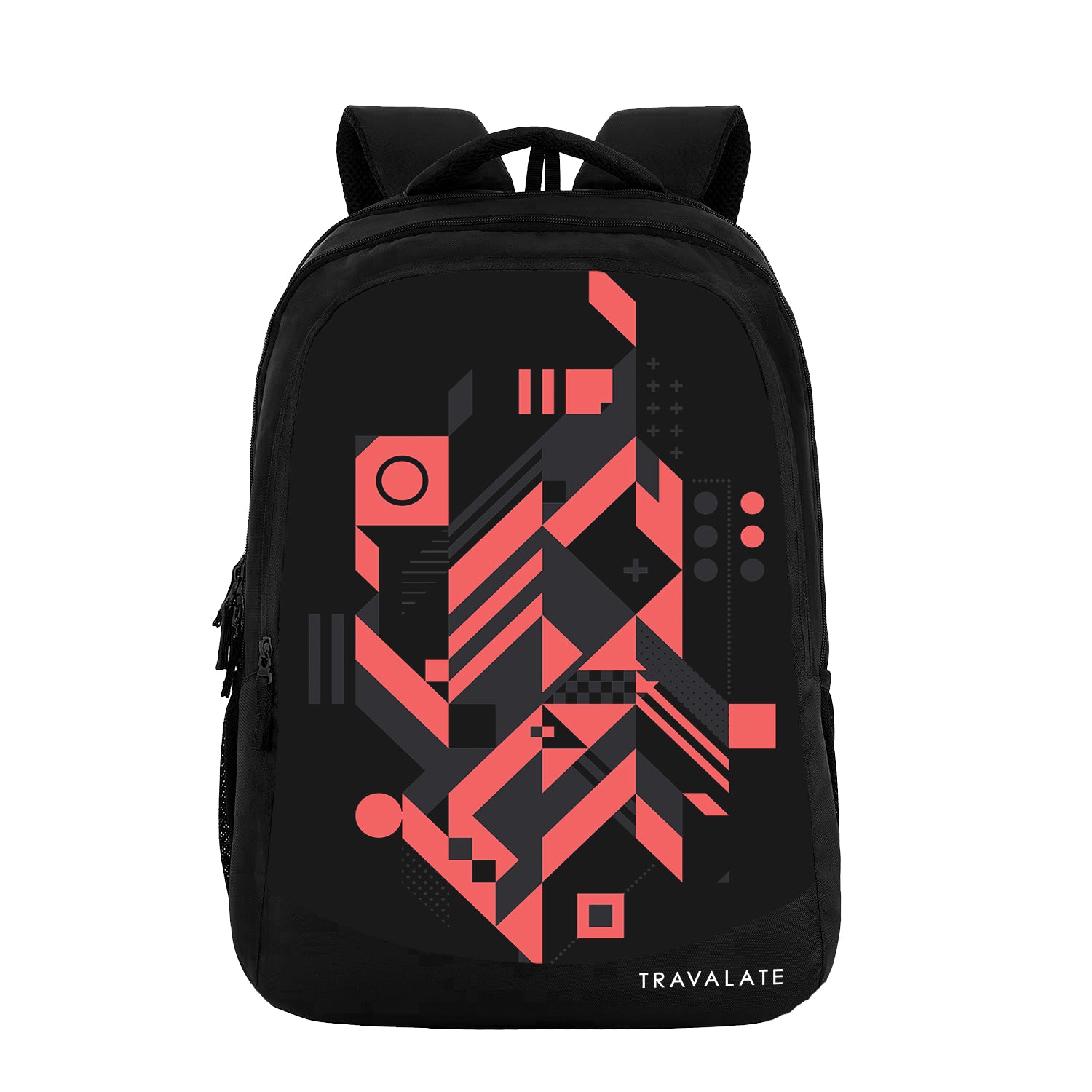 Printed Laptop Backpack | Red
