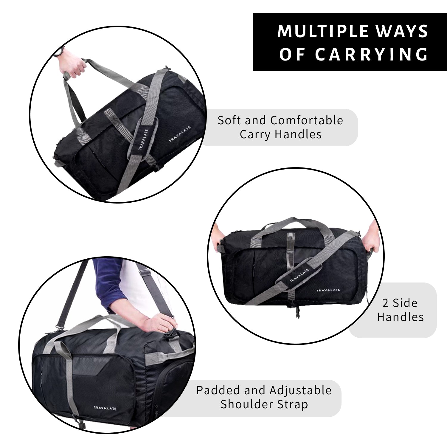 Foldable Duffle and Toiletry Kit