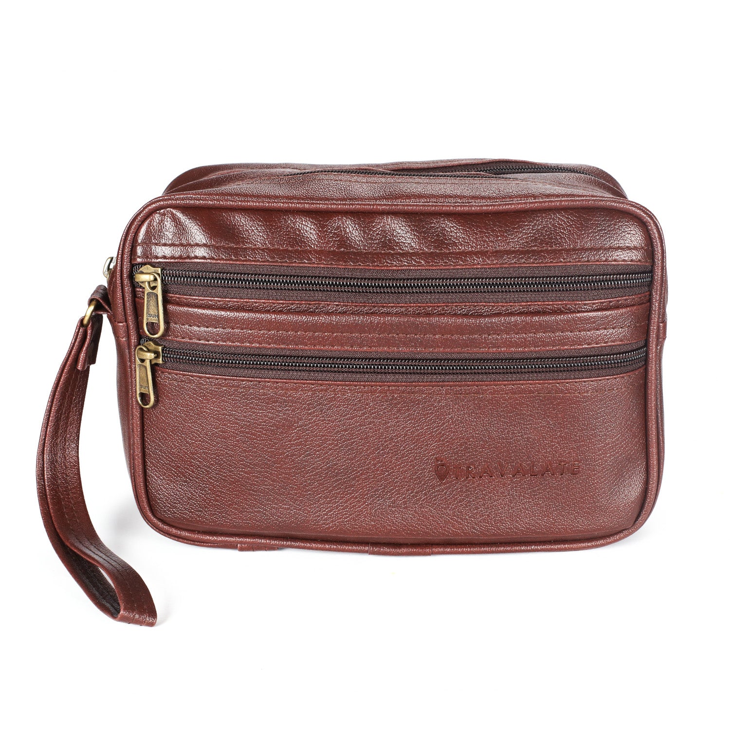 Multipurpose Leather Cash Bag | Brown