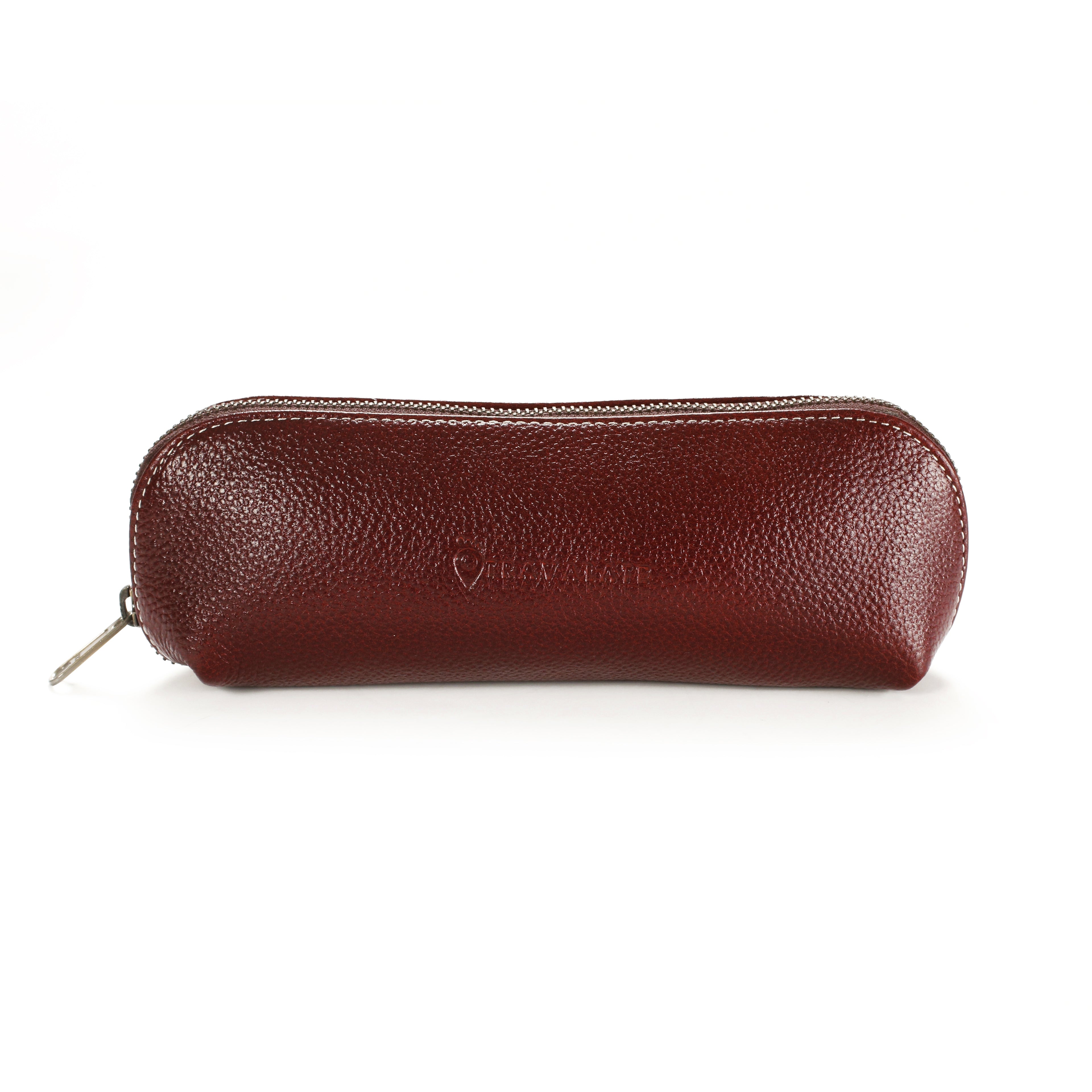 Geniune Leather Ambry Pouch | Red