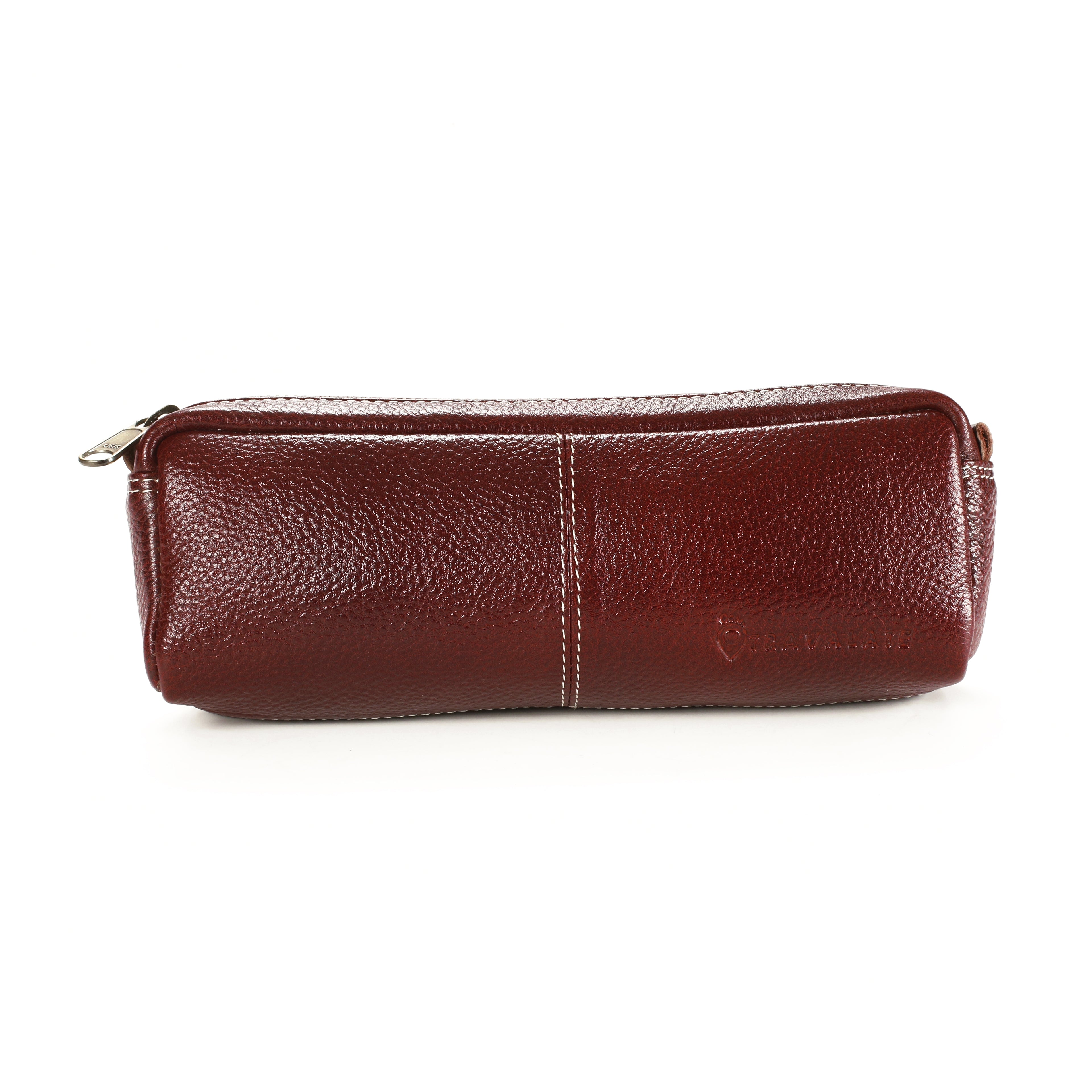 Genuine Leather Dopp Kit | Red