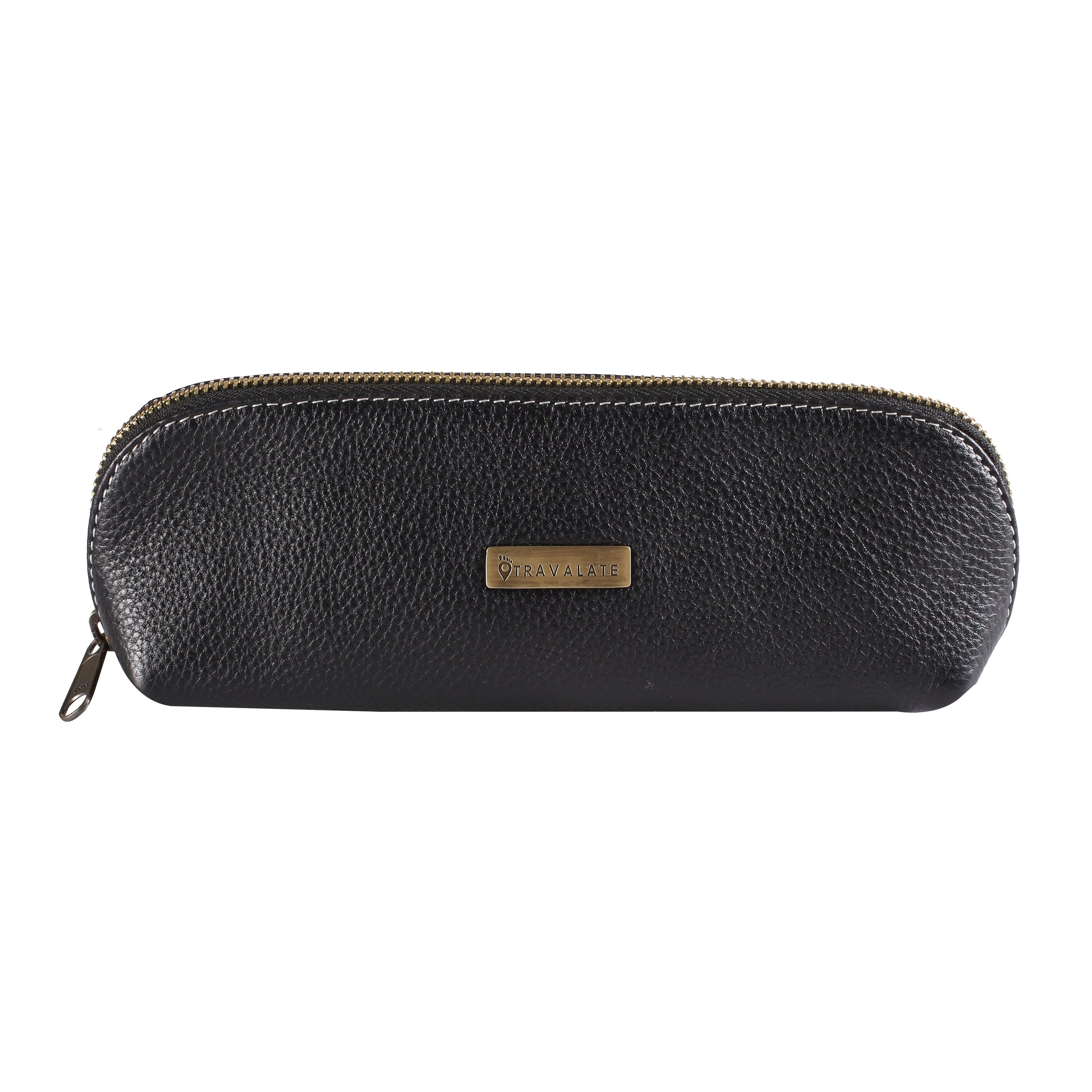 Geniune Leather Ambry Pouch | Black