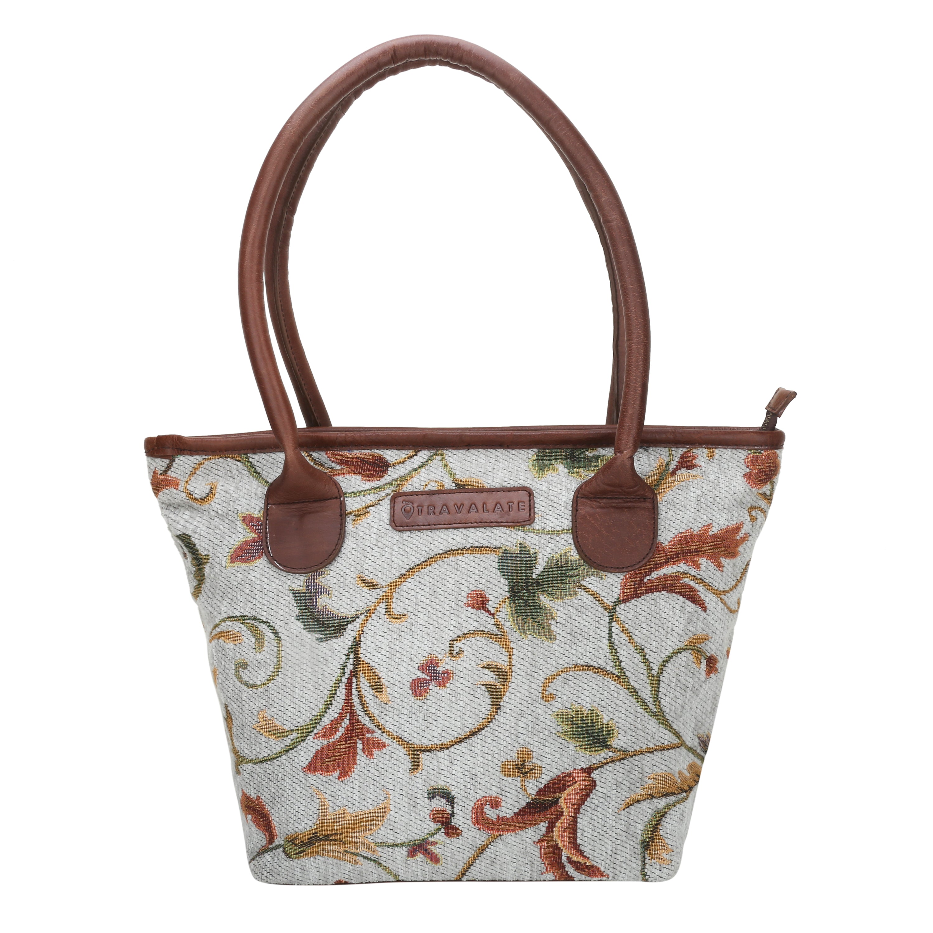 Woven Patterned Tote Bag | Multicolor