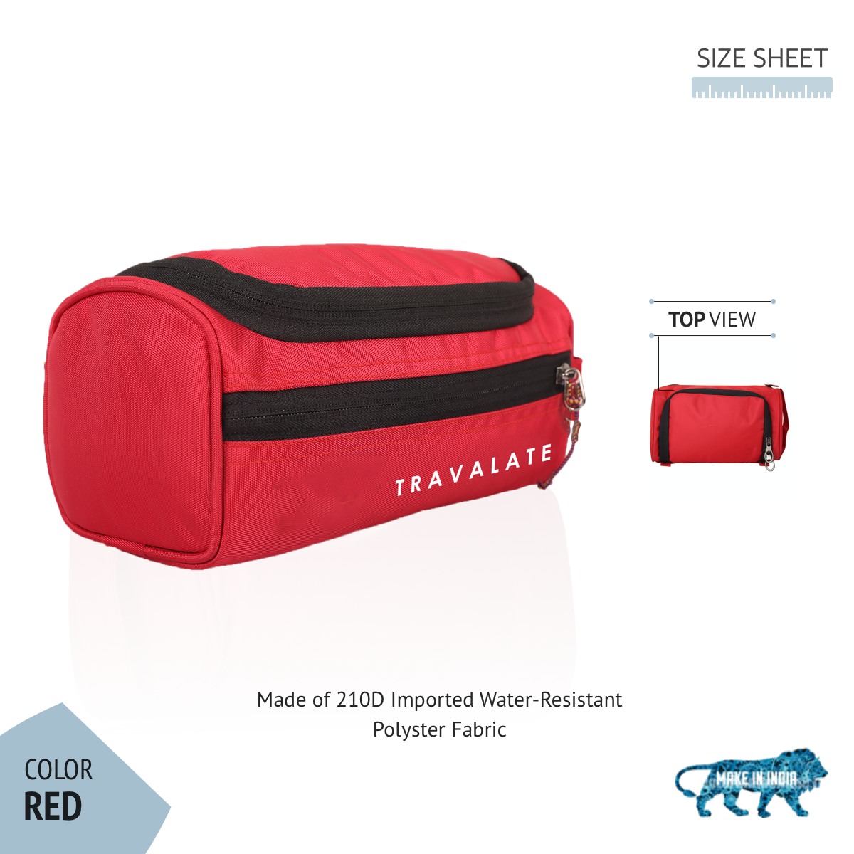 Multi-Equipped Toiletry Bag | Red