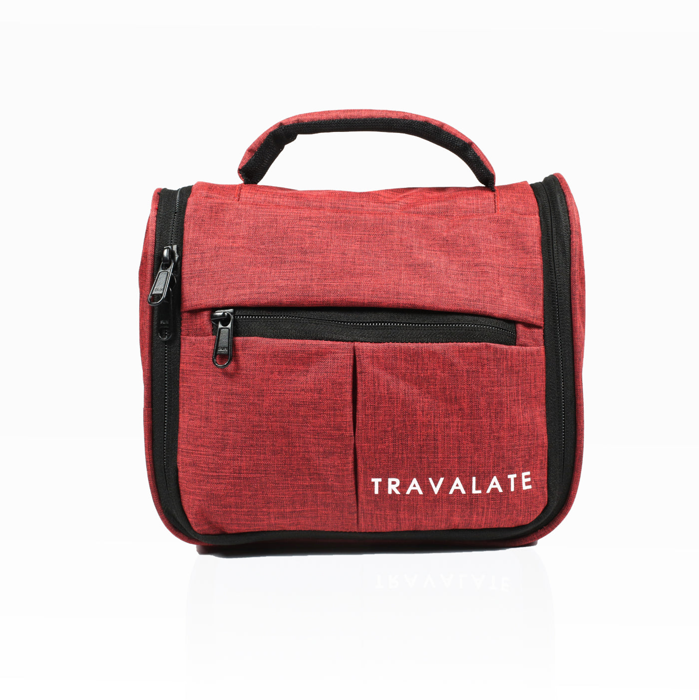 Trendy Multi Pocket Toiletry Bag | Red