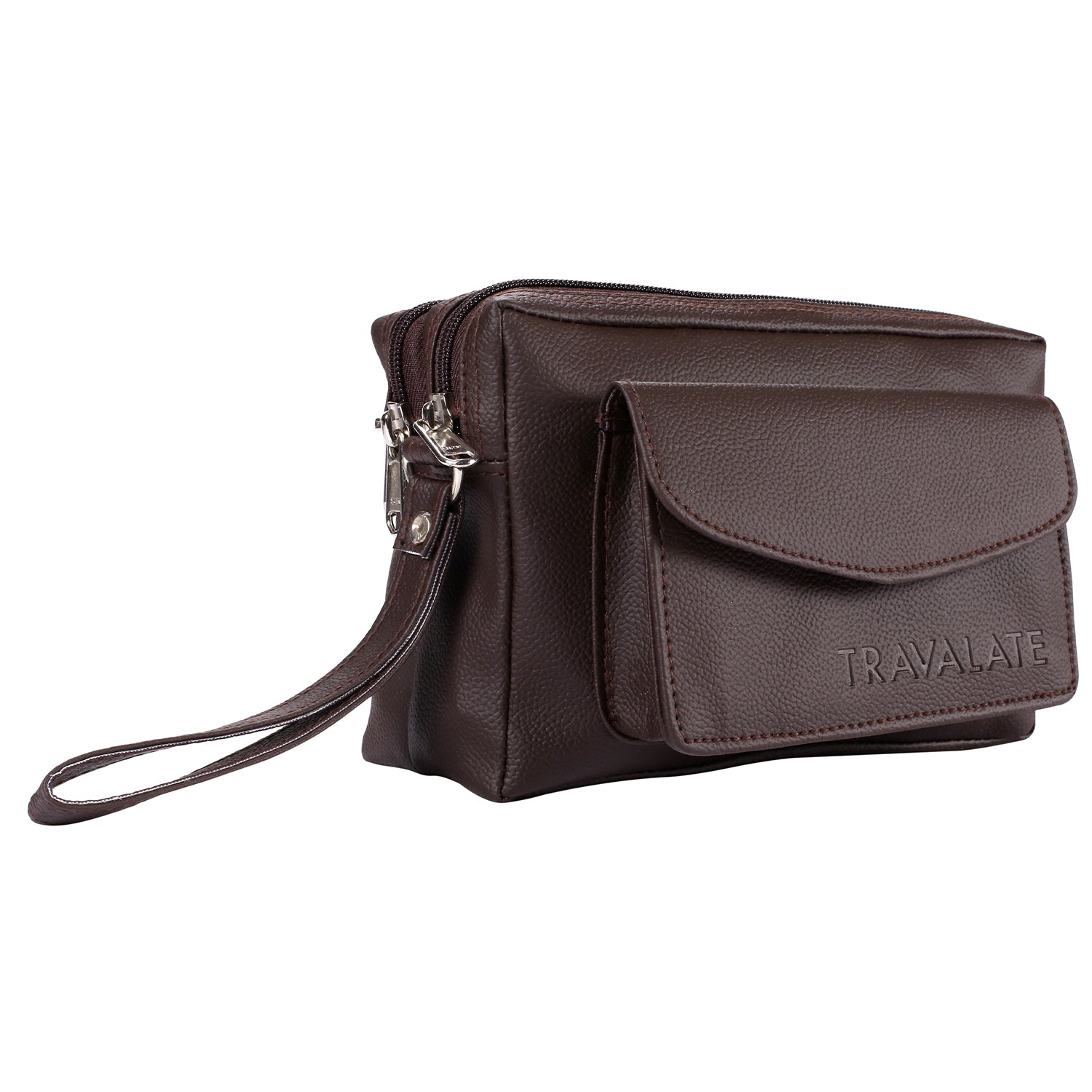 Leather Travel Pouch | Brown