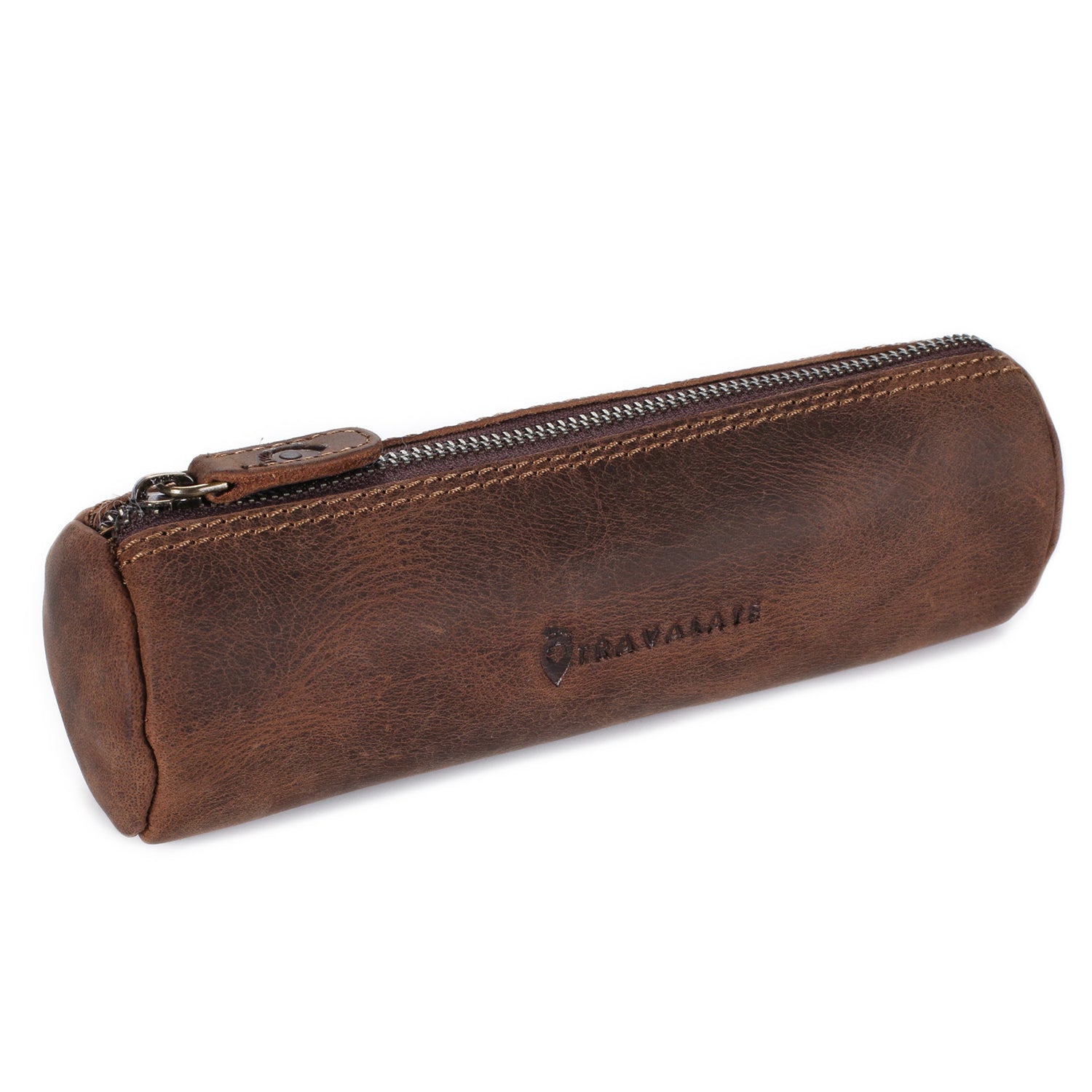 Genuine Leather Utility Pouch | Brown